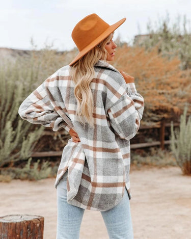 Plaid Button Flannel Shacket